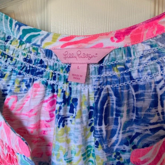 EUC - Lilly Pulitzer Essie Dress - Sz L - Picture 3 of 6